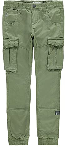 NAME IT Jungen Nkmryan Cargo R TWI Pant 2222-Ba Noos Hose, Deep Lichen Green, 152
