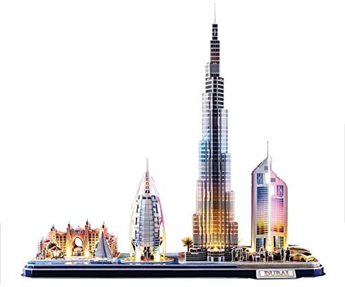 CubicFun 3D Puzzle Led Dubai kreativ Spaß, für die ganze Familie, Kinder, 10+