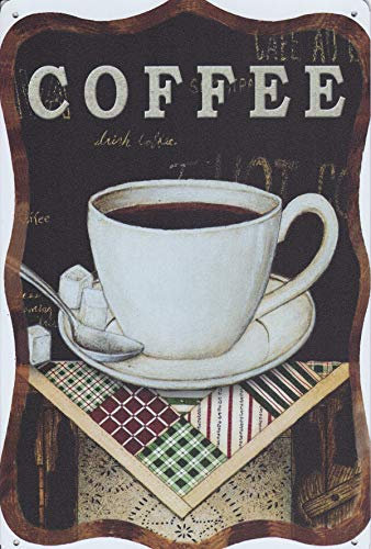 Visario Blechschild Bild Coffee Kaffee 30x20cm 2328 Verschiedene Bilder, Wandbilder und Schilder zur Auswahl.