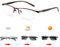 Eyetary Occhiali da Lettura Occhiali da Sole Fotocromatici Progressivi Multifocale, Lenti bifocali asferiche Lettor da Esterni per Anti-abbagliamento/Ingrandimento da 1,00 a 3,00 Forza,Brown,+2.75