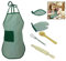 iwobi 6 Stück Kinder Backen kostüm Set, Kinder Chef Rolle Spielen Kostüm, Schürze, Ofenhandschuh, Handmixer, hitzebeständige Matte, Holzlöffel und Nudelholz
