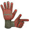 JIER Feuerfeste Handschuhe Unisex Grillhandschuhe Ofenhandschuhe Hitzebeständig BBQ Handschuhe für Grill Kochen Backen Schweißen Feuerplatz (Rot,11?28CM?)