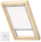 VELUX Original Solar-Verdunkelungsrollo für SK08, Weiß, mit Grauer Führungsschiene