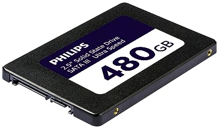 Philips SSD Interne 2,5 SATA III 480 Go Ultra Rapide