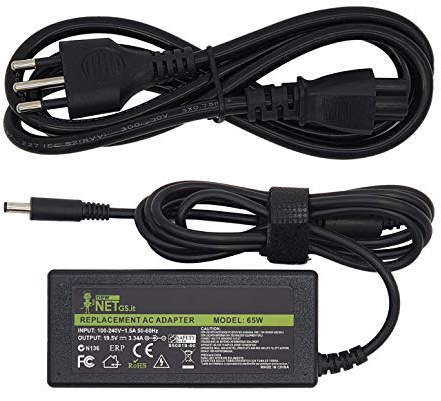 19.5V 3.34A 65W Alimentatore compatibile con Dell [4.5x3.0mm] | Caricabatterie Notebook Optiplex Latitude Inspiron XPS Vostro LA65NS2-01 HA65NS5 MGJN9 G6J41 450-AECL D3100