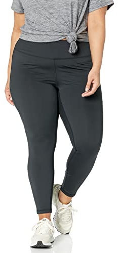 Amazon Essentials Leggings für Damen – Active Sculpt Leggings für Damen, mittlere Taille, volle Länge, Athleisure und Workout (erhältlich in Übergröße), Schwarz, Größe L
