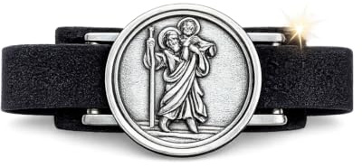 Gravuren Feller Sannys Schutzengel für Motorradfahrer - Christophorus Plakette für Biker. Biker Plakette