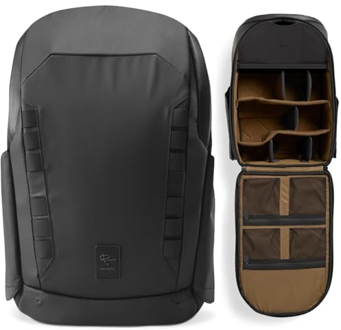 Gomatic Peter McKinnon Camera Backpack - 25L Capacity Travel DSLR Camera Rucksack - Fit Multiple Cameras, 16 Laptop Bag, Drones & Photography Accessories, Back Pack With Divider Set