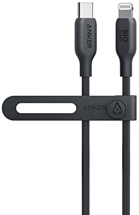 Anker USB-C to Lightning Cable, 3ft, MFi Certified, Bio-Based Fast Charging Cable for iPhone 14/14 Pro/14 Pro Max/13/13 Pro/12/11/X/XS/XR/8 Plus