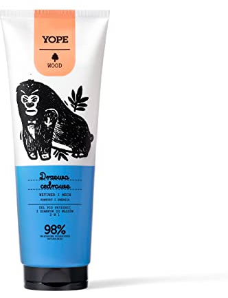 YOPE WOOD DUSCHGEL & SHAMPOO 2 IN 1 250ML