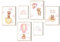 MeinBaby123® Poster Kinderzimmer | 6er Set DIN A4 Poster Set | Wandbilder mit Spruch | Regenbogen | Deko Kinderzimmer Mädchen Junge | Babyzimmer Deko (Bär & Luftballon rosa)