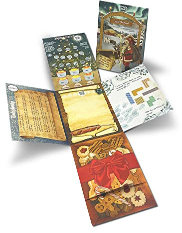 Hidden Games - Puzzle Card - Cryptic Christmas - British UK - Christmas Card, Greeting Card, Escape Room Card, Gift Card, Money Gift Card