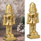 Cepewa Deko Nussknacker | Dolomit H19cm | Gold | Dekofigur für glitzernde Weihnachtsdekoration (1 x Nusskacker Gold)