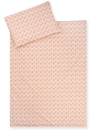 Julius Zöllner Kinderbettwäsche 100% Organic Baumwolle, Standard 100 by OEKO-TEX, made in Germany, Gr. 100x135 + 40x60 cm, Raute