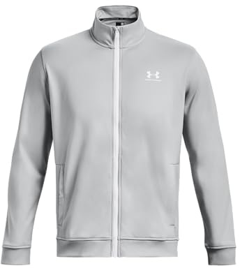 Under Armour Herren Sportstyle Tricot Jacke, (011) Mod Grey/White, XS