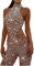 NLAVW Frauen Sexy Pailletten Overall - Ärmellose Rundhals Shiny Bodycon Dünne Party Clubwear Spielanzug, Silber, M