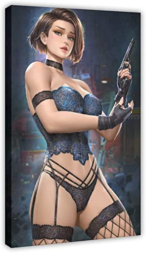 Resident Evil Jill Valentine Leinwand-Poster Druck Schlafzimmer Dekoration Sport Landschaft Büro Dekoration Wanddekoration moderne Heimdekoration Gemälde Bild Kunstwerk, ungerahmt,70x90cm