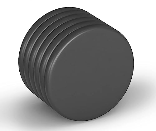 Realth Neodym Magnete Scheibe mit Epoxidbeschichteter Schwarzer 35mm*3mm 6 Stück für Kühlschrank Büro Wissenschaft Projekt und Handwerk (MDB350306)