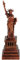 LIFKOME Freiheitsstatue Statue Der Liberty Ornament Esstischdekoration Kinder Holzschrank Statue of Liberty New York-Souvenirs Statue Der Liberty Figur Baby Puppenkopf Metall Haushalt Büro