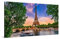PICANOVA – Leinwandbild 100x50cm Eiffelturm Paris – Leinwanddruck – Wandbild Kunstdruck Auf 2cm Holz-Keilrahmen Für Schlaf- Und Wohnzimmer Wanddekoration – Bild auf Leinwand