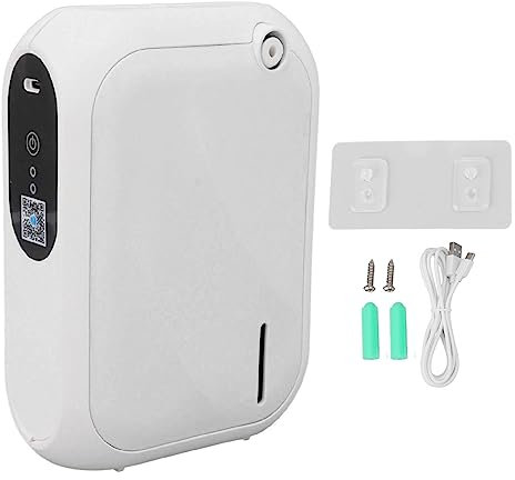 ciciglow XS105 Smart Scent Air Machine, 140ml Máquina Automática de Difusor de de Tecnología de Nebulización Montaje en Pared Difusor de Aceite Esencial de Escritorio para