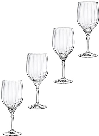 Bormioli Rocco Florian - Set di 4 bicchieri da vino rosso, per gin & tonic, 510 ml, trasparenti
