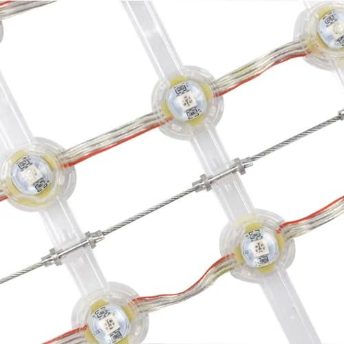 ELzEy Pantalla de Red Flexible LED Pantalla de Rejilla LED Pantalla de Publicidad Flexible Transparente a Todo Color for Exteriores Pantalla de Rejilla de Dosel for Exteriores (Size : 1 * 1m)