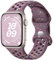 CeMiKa Sport Bracelets Compatible avec Apple Watch Bracelet 38mm 40mm 41mm pour Femmes Hommes Bracelet Silicone Recyclable Ecologique et Respirant pour iWatch Series 9 8 7 6 5 4 3 2 1 SE, Violet fumé