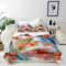 ANHOPE Leopard Bettwäsche Set 3 Teilig Geparden Haut Blume Bettbezug 240x220 cm + 2 Kissenbezug 80x80 cm Weich Microfaser Bettbezüge mit Reißverschluss Ganzjahres Bettdeckenbezug Set