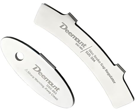 2 Pieces Disc Brake Alignment Tool, Disc Brake Alignment Tool bikes Brake Pads Prevent Brake-rotor Rub, Install the Alignment Adjuster Regulator Tool, Plate Brake for Rotor Adjustment