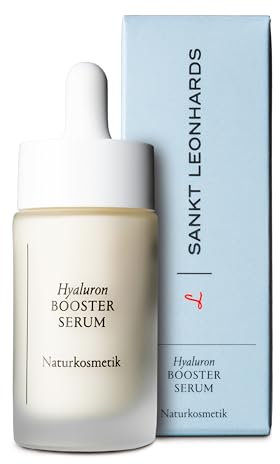 SANKT LEONHARDS - Hyaluron Booster Serum - 30ml - für ein aufgepolstertes Hautbild & gestraffte Konturen - mit Bio-Molke, pflanzlichem Hyaluron, Oliven-Wirkkomplex, Vitamin E, Sheabutter & Squalan