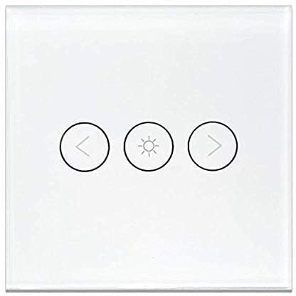 Yagusmart WiFi Smart Dimmer Light Switch, White Dimmer Switch, Compatible with Alexa and Google Home, APP Remote Control, Voice Control, Timing Function (No Hub Required, No Wire Needed)
