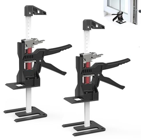 TOOSOAR 2 Stück Arm Handwerkzeug Heber,mit Skala Arm Kraftsparender mit fein justierbarer Hebefunktion,für Möbel,Tür,Schrank,Gipskartonplatten