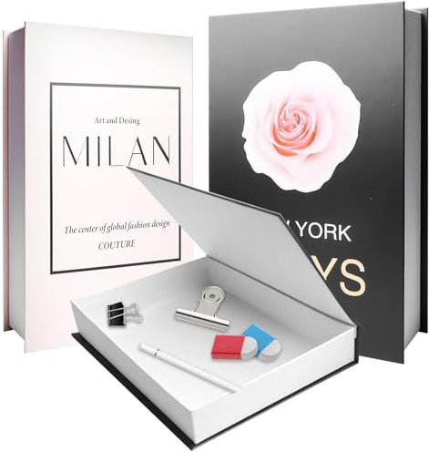 Lot de 3 livres décoratifs pour la décoration de la maison, faux livres décoratifs, pliables, boîte de rangement pour table basse, étagères, livres décoratifs pour bureau