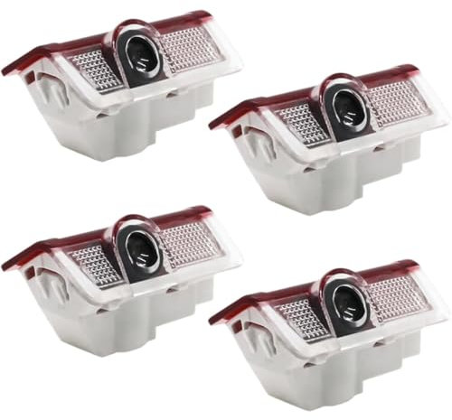 AUTOLUXE Set of 4 Car Door Logo Light Projector Welcome Lights Compatible with Mercedes Models A B C E M G GLA GLC GLE GLS CLA CLS Class W205 W213 W176 W166 W212
