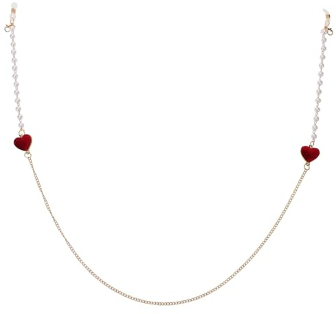 HOMSFOU Brillenkette Für Damen Elegante Halterung Aus Stabilem Material Dekorativer Brillenhalter Für Verschiedene Brillenfarben Vielseitig Einsetzbar Und Praktisch Für Sicheren Halt