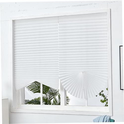 Cortinas de la Ventana de la Puerta de 2 Piezas 59x24 '' Cubierta de Ventana de apagón no Tejida con 4 Clips persianas de Puerta Francesa Ajustable para el balcón Lliving Room Comedor, persianas Fran