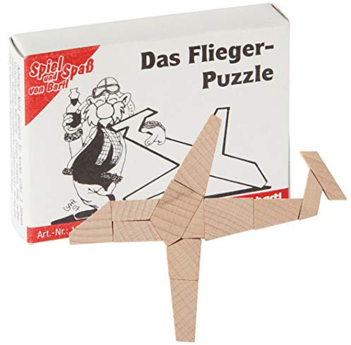 Bartl 109297 Mini-Holz-Puzzle Das Flieger Puzzle aus 12 kleinen Holzteilen