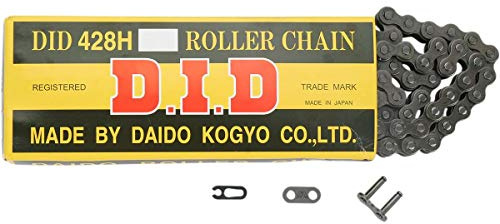 130 Glieder DID Chain 428 D (Standard), Open, with Clip Lock