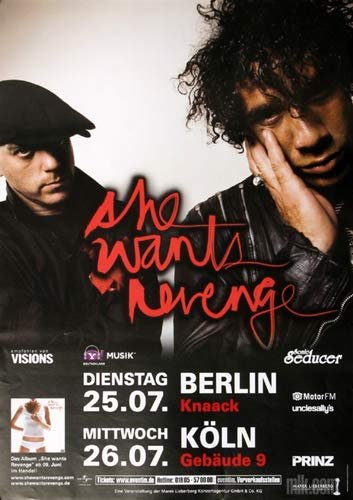 She Wants Revenge - This is Forever, Berlin & Köln 2006 » Konzertplakat/Premium Poster | Live Konzert Veranstaltung | DIN A1 «