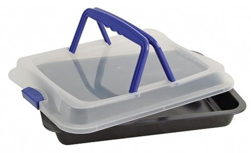 Kuchenbutler 40x32,5cm Kuchenbox Transportbox Backblech Haubenträger Kuchen | Kuchenbehälter, Auflaufform, Tragegriff, Frischhaltung, Backzubehör, Kunststoff, Haushalt, sicherer Transport, vielseitig