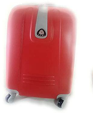 TROLLEY ORMI-LUMI IDONEO RYANAIR Cm.55x40x20 ABS RIGIDO 4 RUOTE Cm.52x37x19 Bagaglio a mano (ROSSO)