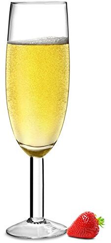 bar@drinkstuff Giant Champagne Flute 0.9ltr - Large Champagne Glass to Hold 1 Whole Champagne Bottle