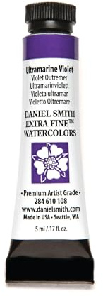Daniel Smith Extra Fine Watercolor Paint, 5ml Tube, Ultramarine Violet, 284610108
