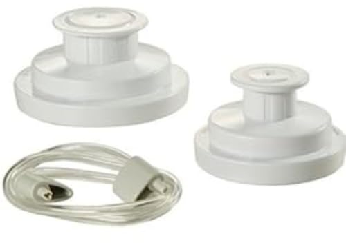 FoodSaver Kunststoff-Versiegelung für Vakuumiergerät, Lebensmittelaufbewahrung, mit Zubehörschlauch für normale und breite Einmachgläser, weiß, 22,9 x 15,2 x 12,4 cm