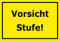 Melis-Folienwerkstatt Aufkleber – Vorsicht Stufe - 30x20cm – S00085-089-C 20 VAR