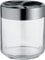 Alessi Julieta LC08 - Design Hermetic Kitchen Jar, Glass Body with Stainless Steel 18/10 Lid, 75 cl, Silver