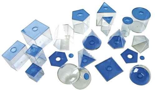 Eduplay 120069 - Geometrische Körper, klein, transparent blau