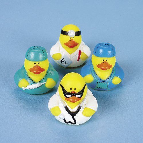 cama24com Gummienten Arzt Ärzte Doctor 4 Stück Gummi-Ente, Spritzente Palandi®