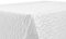 BEAUTEX Tischdecke Damast Streifen - Bügelfreies Tischtuch - Fleckabweisende, Pflegeleichte Tischwäsche - Tafeltuch, Rund 160 cm, Weiss